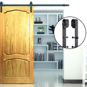 2.0m Black Sliding Barn Door Hardware – Smooth Track System