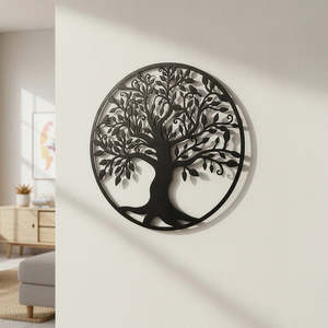 Home Furniture: 99cm Wall Art Hanging Metal Iron Sculpture – Garden or Home Decorative Feature Piece