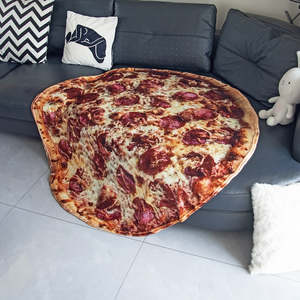Home Furniture: Pizza Blanket 150cm Throw Rug