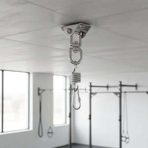 Sports Fitness: 304 Stainless Steel Swing Hanger Heavy Duty 360° Swivel Hook Mount