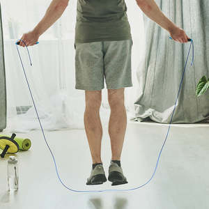 Digital LCD Skipping Rope – Adjustable Fitness Jumping Rope Counter in Blue
