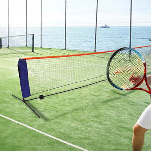 Sports Fitness: 6 Meters Portable Foldable Mini Tennis Net & Post Set
