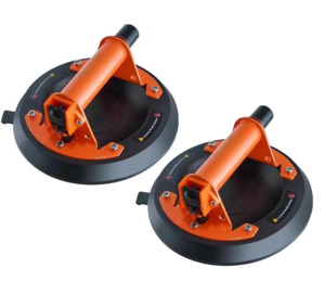 Bathroom Accessories: 2 Pack Glass Suction Cup Lifter 20cm Heavy Duty Vacuum Lifter 278kg