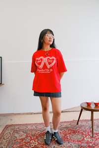 Heart Locket Tee - Red