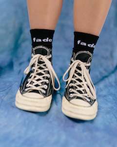 Accessories: Knit Socks - Black