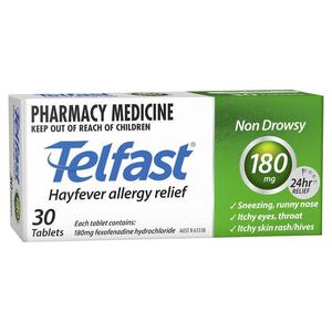 Telfast 180mg Tablets 30's Fairfield Pharmacy