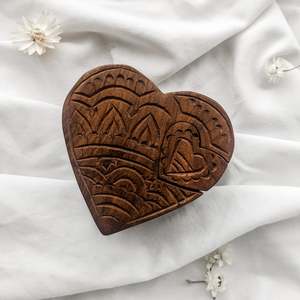 Wooden Puzzle Keepsake Box | Heart