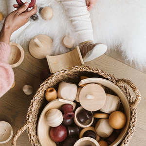 Round Storage Baskets - Set of 2