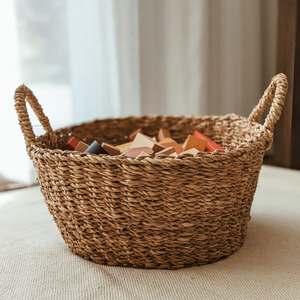 Fair Trade Baskets: Large Round Storage Basket