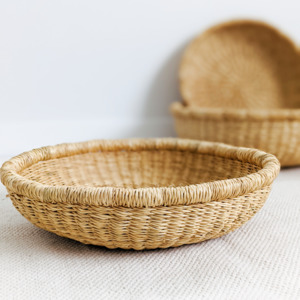 Fair Trade Baskets: Round Bolga Basket Trays