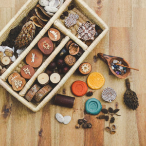 Valerian Handicrafts: Woven Compartment Tray