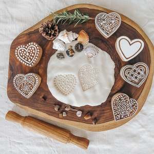 Wooden Printing Blocks - Hearts