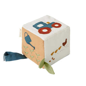 Fabelab | Organic Cotton Fabric Cube - Farm