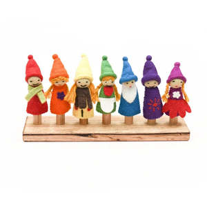 Puppets And Dolls: Tara Treasures | Finger Puppet Set - Rainbow People