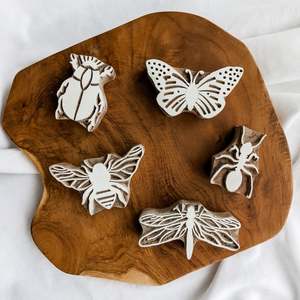 Tara Projects: Wooden Printing Blocks - Insect Set