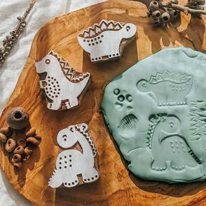 Tara Projects: Wooden Printing Blocks - Dinosaurs