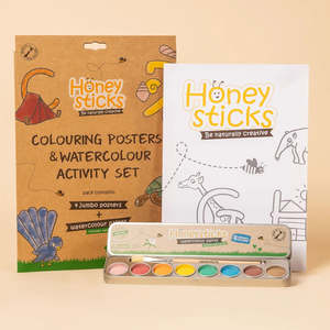 Honeysticks | Colouring Posters and Watercolour Activity Set