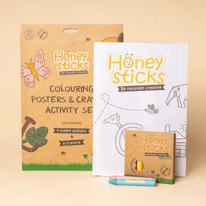 Paper Goods: Honeysticks | Jumbo Posters and Crayons Activity Pack