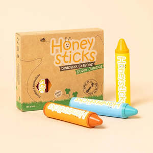 Honeysticks | Natural Beeswax Crayons - Super Jumbo 6 Pack