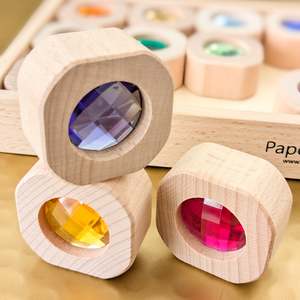 Loose Part Play: Bitcoin Sparkle Gem Block Set - 12 pieces