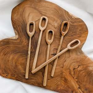 Teak Wood Bubble Wand Potion Stirrer