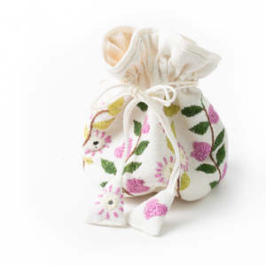 St Mary S Mahila Shikshan Kendra: Embroidered Cotton Treasure Bags