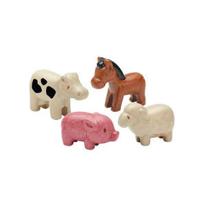 Plan Toys | Wooden Farm Animal Set