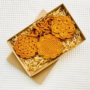 Garlands: Crochet Garland - Vintage Mustard