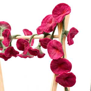 Tara Treasures | Felt Garland - Maroon Flower Vine