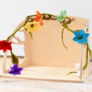 Tara Treasures | Felt Garland - Waldorf Colours of the Week Flowers