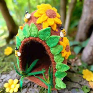 Felt Fairy Home | Mini Cave - Sunflower
