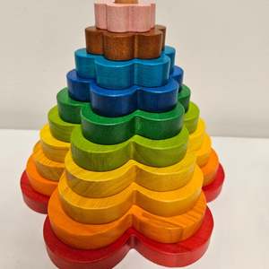 Qtoys | Wooden Stacking Flowers