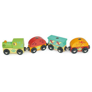 Vehicles: Mentari Toys | Wooden Dinosaur Train Set