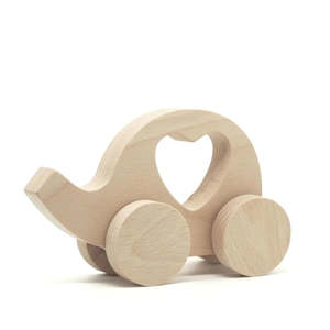 Loch Ness Toys | Wooden Push Along Elephant Car