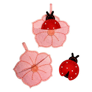 Kids Craft Kit | DIY Felt Creations - Ladybird in a Flower Pocket