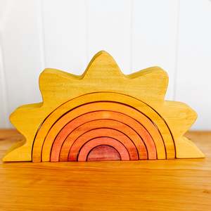 Large Wooden Sun Stacker