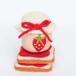 Educational Toys And Resources: Juni Moon | Felt Food - Toast and Strawberry Jam Set