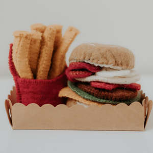 Felt Food | Burger and Fries Set