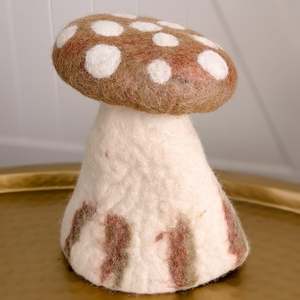 Felt Hollow Mushrooms - Extra Large
