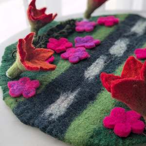Small World Play: Felt Play Mat - Flower Stream