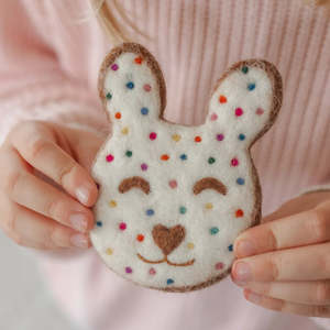 Easter: Juni Moon | Felt Food - Fairy Bread Rainbow Bunny