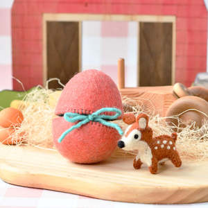 Easter: Tara Treasures | Felt Easter Egg Surprise - Deer