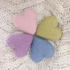 Felt Pastel Pocket Hearts