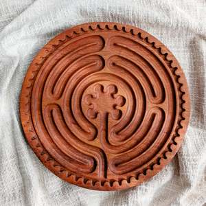 Montessori Inspired Toys: Wooden Labyrinth - Tree of Life