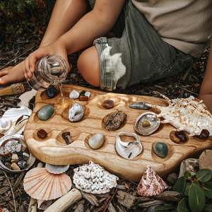 Bowls And Trays: Wooden Rockpool Tray