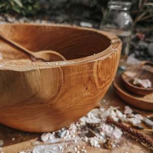 Bowls And Trays: Teak Wood Potion Bowls