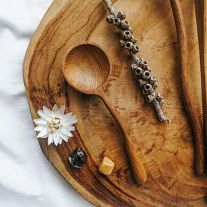 Messy Play: Teak Wood Moon Potion Spoons