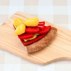 Tara Treasures | Felt Food - Pizza Slice (Hawaiian)