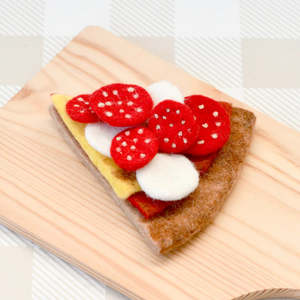 Tara Treasures | Felt Food - Pizza Slice (Pepperoni)