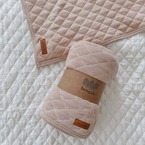 Bengali: Reversible Quilt | Playmat - Nougat & Ivory